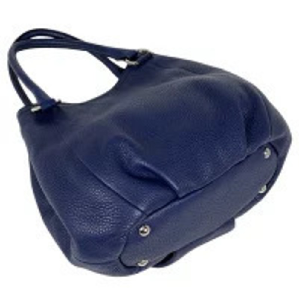 Prada silhouette slouchy rolled Vitello leather Blue handbag Daino leather Blue